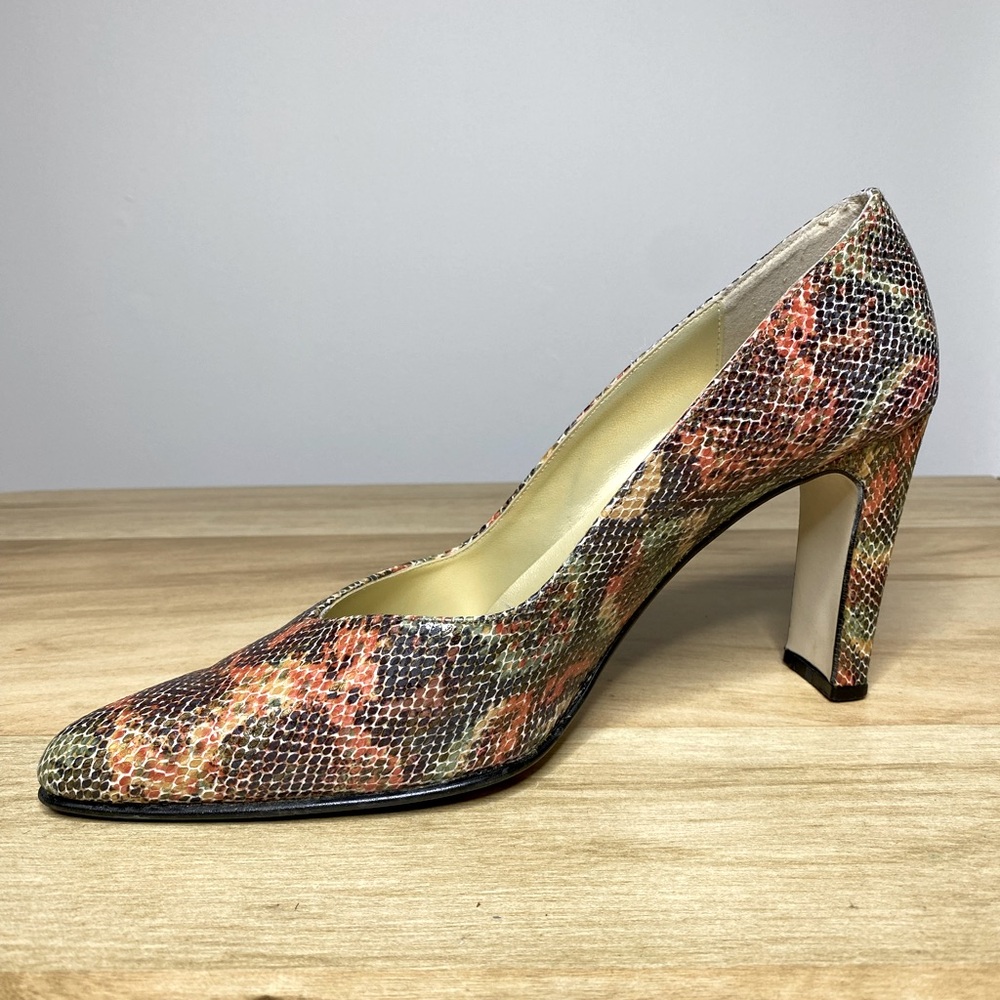 Snake Skin Vintage Pointy Pumps by Blushe Spiegel 9.5